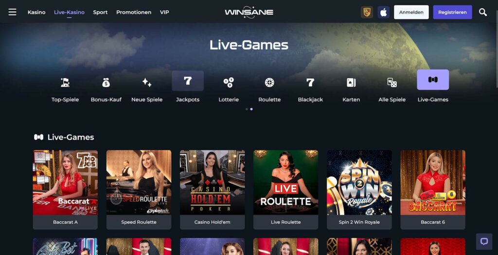 winsane-casino-live-games