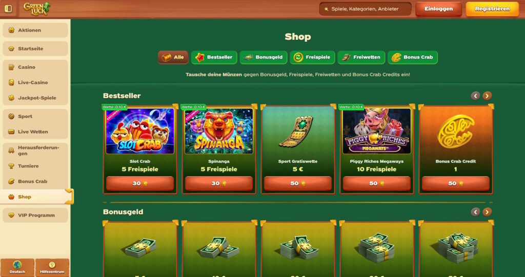 greenluck-casino-shop