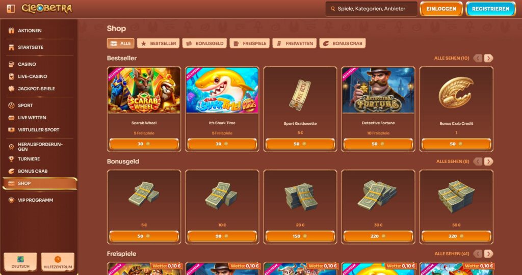 cleobetra-casino-shop