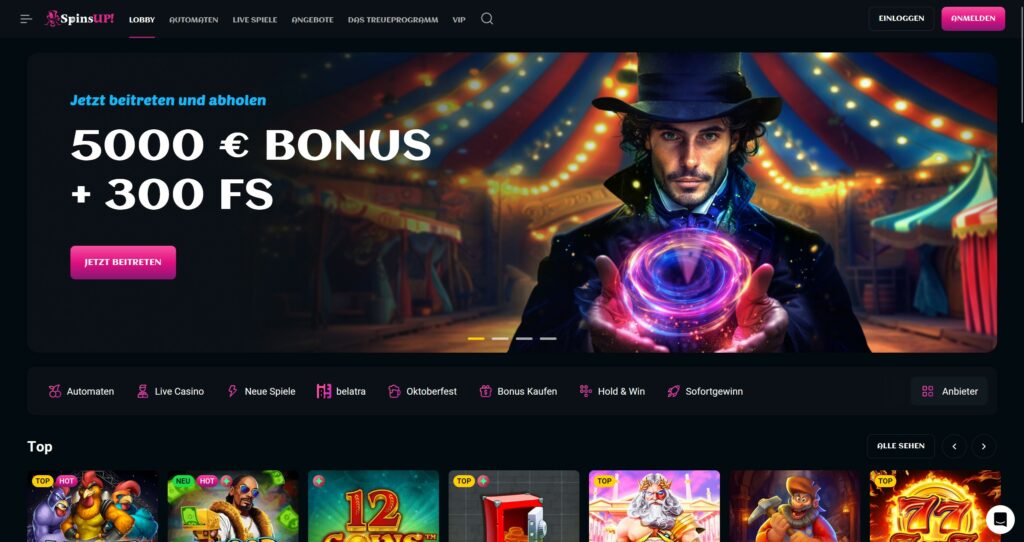 spinsup-casino-startseite
