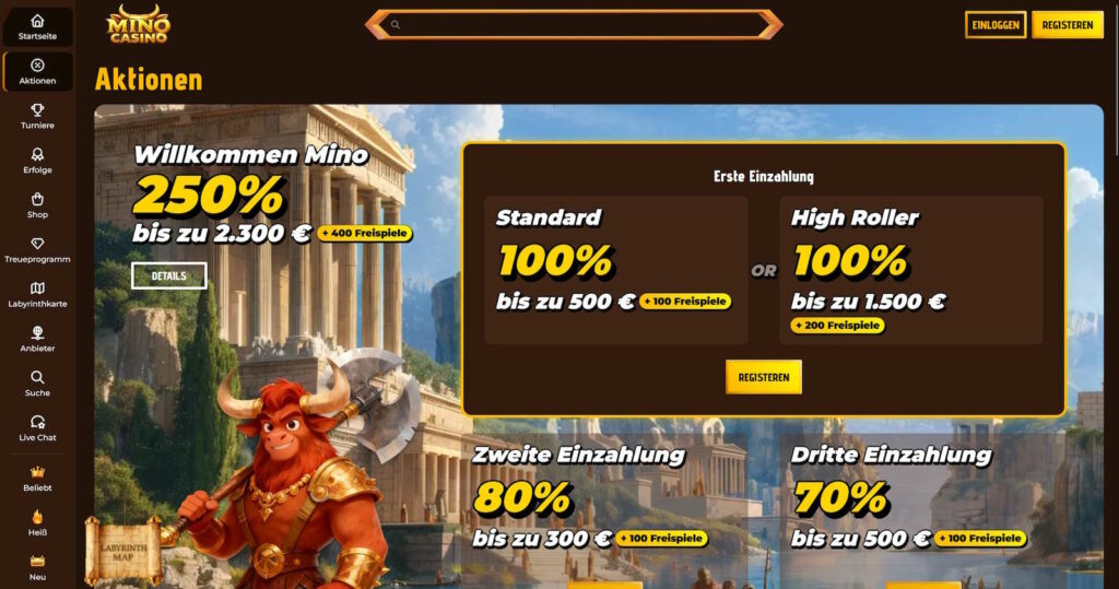 Mino Casino Bonus