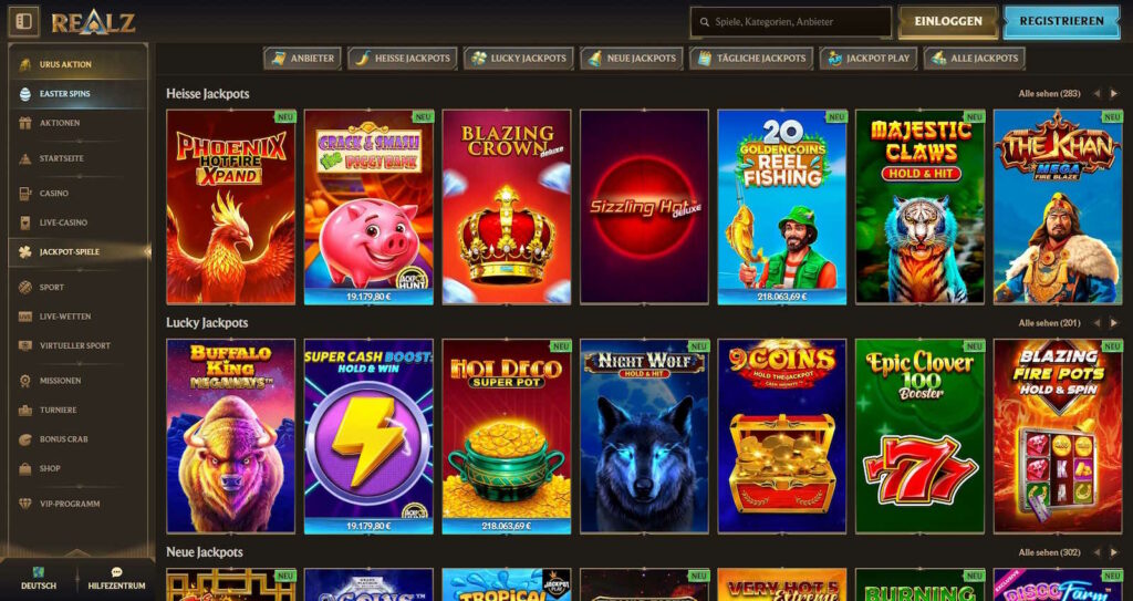 Realz Jackpots