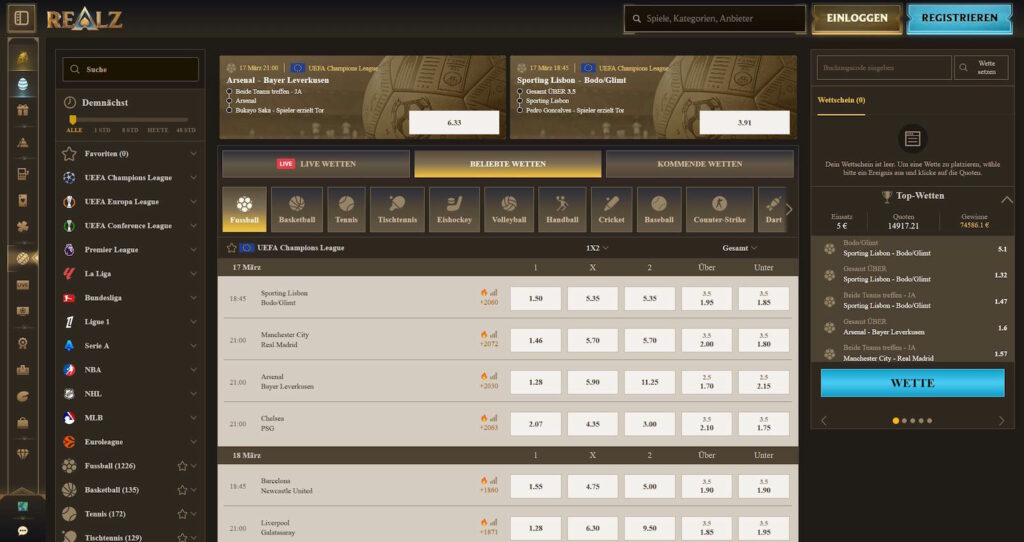 Realz Sportwetten